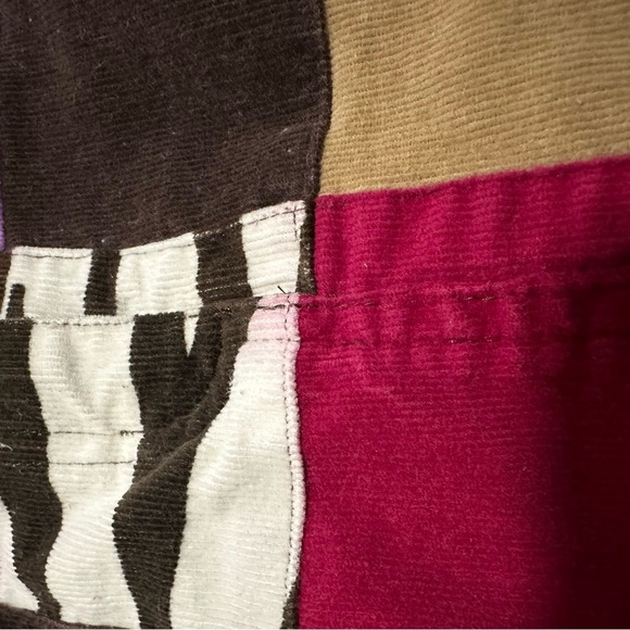 Y2K Talbots Girls patchwork mini skirt with zebra and purple tones size 14 - Picture 4 of 7